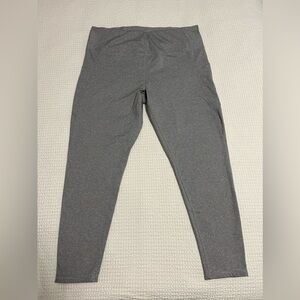 Danskin Black/White Striped Active Leggings with Pockets